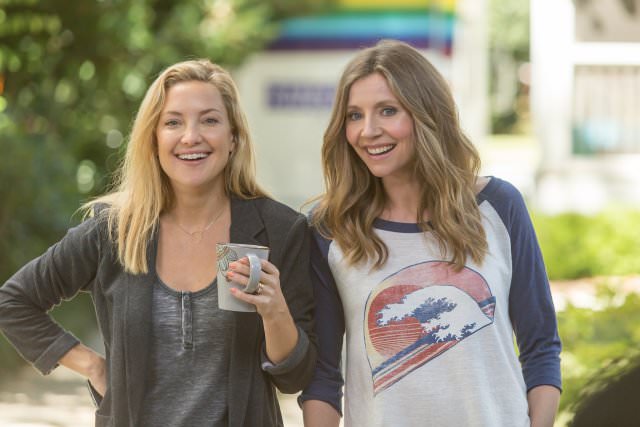 Kate Hudson, left, and Sarah Chalke, right, in Mother's Day.